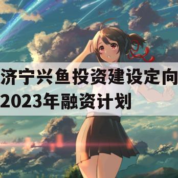 济宁兴鱼投资建设定向2023年融资计划