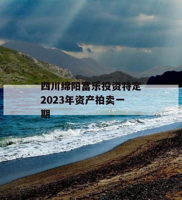 四川绵阳富乐投资特定2023年资产拍卖一期