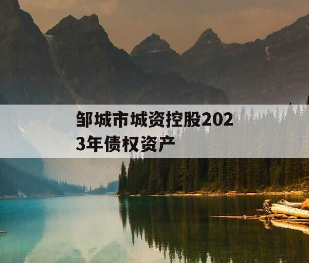 邹城市城资控股2023年债权资产