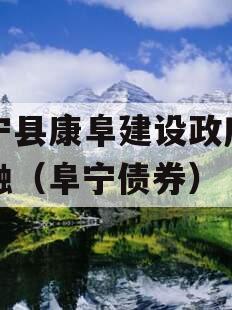 阜宁县康阜建设政府债定融（阜宁债券）