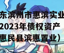 山东滨州市惠滨实业发展2023年债权资产（惠民县滨惠置业）