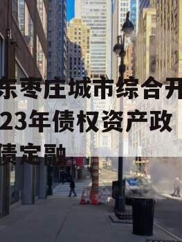 山东枣庄城市综合开发2023年债权资产政府债定融