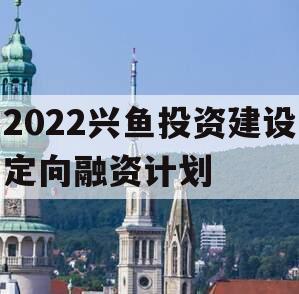 2022兴鱼投资建设定向融资计划