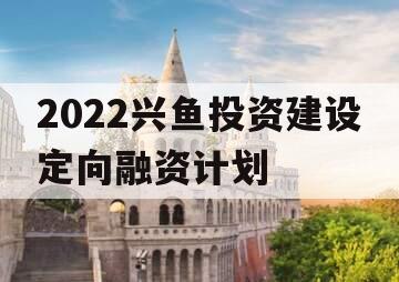 2022兴鱼投资建设定向融资计划