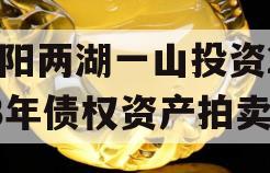 简阳两湖一山投资2023年债权资产拍卖