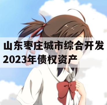 山东枣庄城市综合开发2023年债权资产