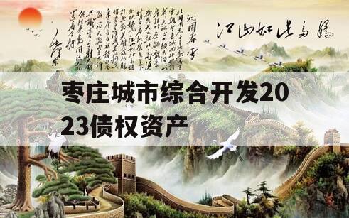 枣庄城市综合开发2023债权资产