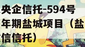 大央企信托-594号一年期盐城项目（盐城政信信托）