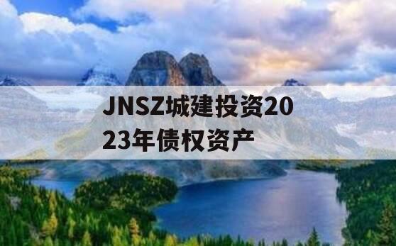 JNSZ城建投资2023年债权资产