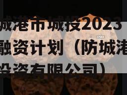 防城港市城投2023年融资计划（防城港城市投资有限公司）