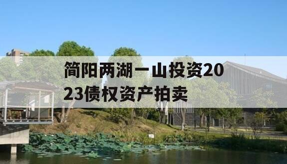 简阳两湖一山投资2023债权资产拍卖