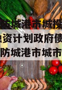 广西防城港市城投2023融资计划政府债定融（防城港市城市投资）