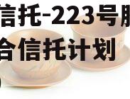 央企信托-223号胶州集合信托计划（胶州投资）