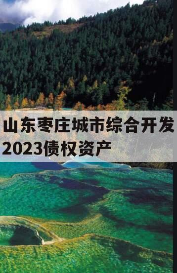 山东枣庄城市综合开发2023债权资产