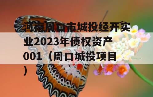 河南周口市城投经开实业2023年债权资产001（周口城投项目）