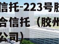 央企信托-223号胶州集合信托（胶州集团有限公司）