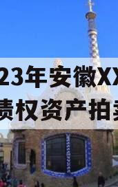 2023年安徽XX城建债权资产拍卖