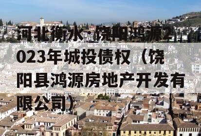 河北衡水·饶阳鸿源2023年城投债权（饶阳县鸿源房地产开发有限公司）