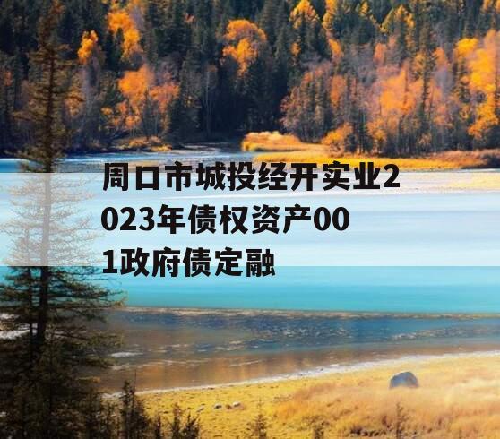 周口市城投经开实业2023年债权资产001政府债定融