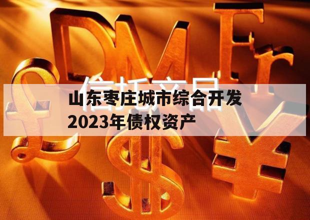 山东枣庄城市综合开发2023年债权资产