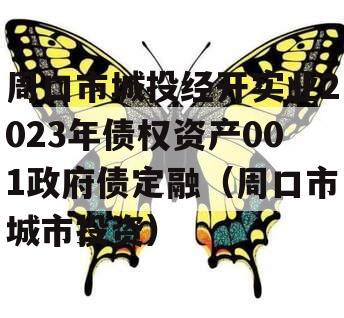 周口市城投经开实业2023年债权资产001政府债定融（周口市城市投资）