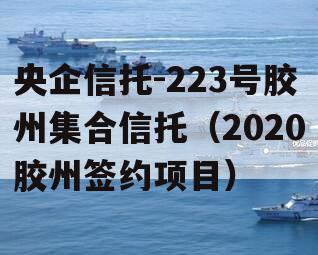 央企信托-223号胶州集合信托（2020胶州签约项目）