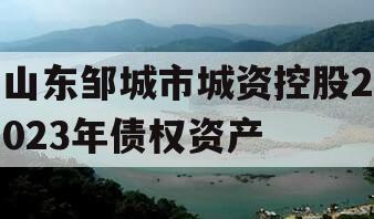 山东邹城市城资控股2023年债权资产