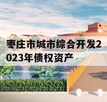 枣庄市城市综合开发2023年债权资产