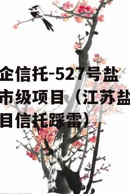 央企信托-527号盐城市级项目（江苏盐城项目信托踩雷）