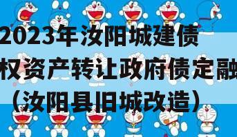 2023年汝阳城建债权资产转让政府债定融（汝阳县旧城改造）