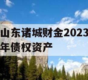 山东诸城财金2023年债权资产