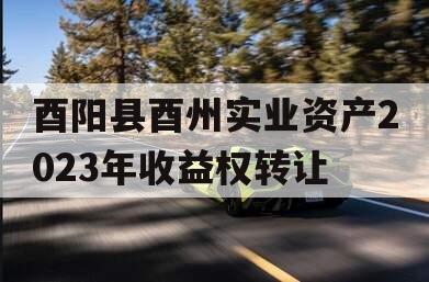 酉阳县酉州实业资产2023年收益权转让