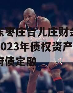 山东枣庄台儿庄财金投资2023年债权资产政府债定融