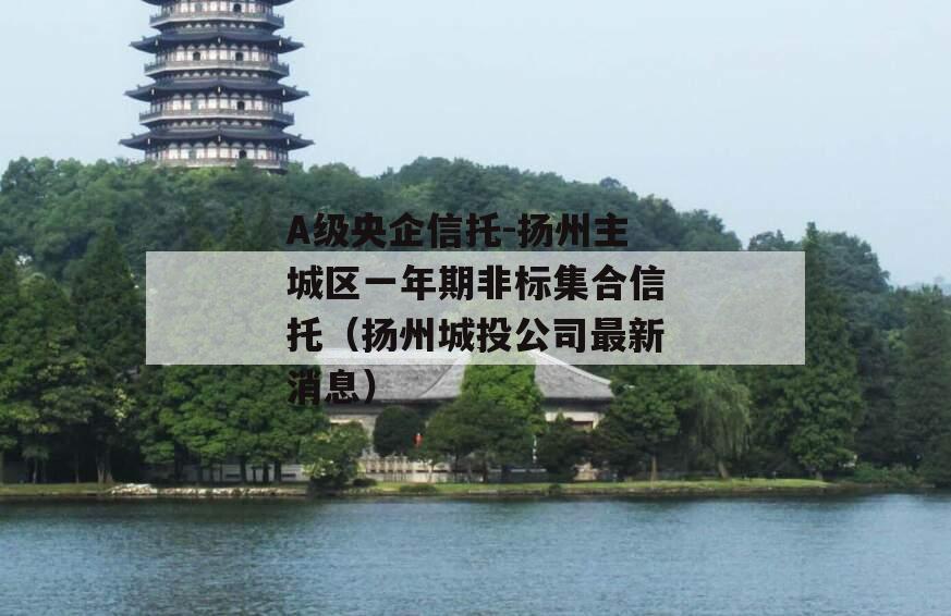 A级央企信托-扬州主城区一年期非标集合信托（扬州城投公司最新消息）