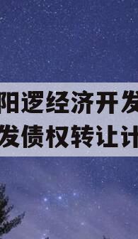 武汉阳逻经济开发区建设开发债权转让计划