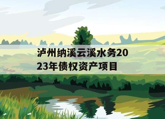 泸州纳溪云溪水务2023年债权资产项目