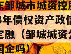 山东邹城市城资控股2023年债权资产政信债定融（邹城城资公司是国企吗）