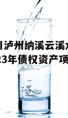 四川泸州纳溪云溪水务2023年债权资产项目