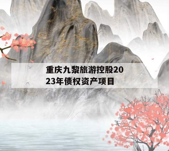 重庆九黎旅游控股2023年债权资产项目