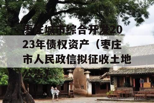 枣庄城市综合开发2023年债权资产（枣庄市人民政信拟征收土地公告）