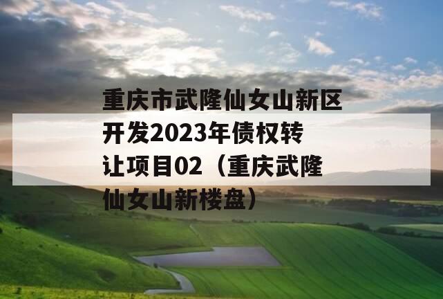 重庆市武隆仙女山新区开发2023年债权转让项目02（重庆武隆仙女山新楼盘）