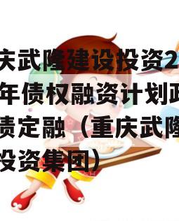 重庆武隆建设投资2023年债权融资计划政信债定融（重庆武隆建设投资集团）