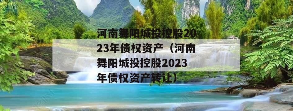 河南舞阳城投控股2023年债权资产（河南舞阳城投控股2023年债权资产转让）