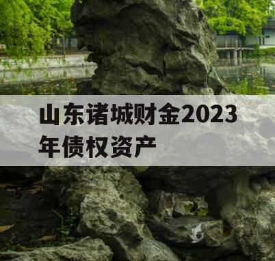 山东诸城财金2023年债权资产