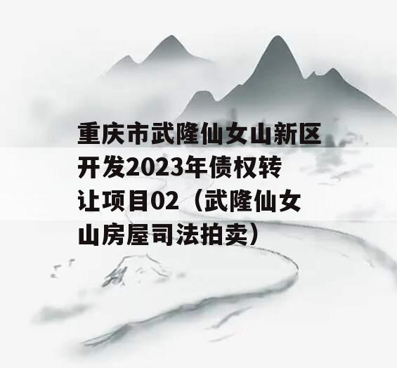 重庆市武隆仙女山新区开发2023年债权转让项目02（武隆仙女山房屋司法拍卖）