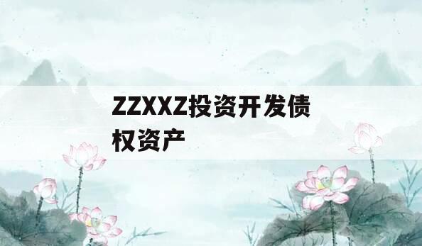 ZZXXZ投资开发债权资产