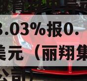 丽翔教育盘中异动大幅下挫8.03%报0.481美元（丽翔集团有限公司）