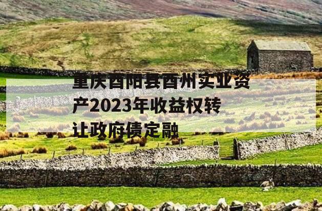 重庆酉阳县酉州实业资产2023年收益权转让政府债定融