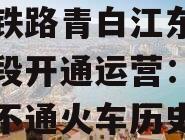 开往川西的动车来啦！川青铁路青白江东至镇江关段开通运营：阿坝结束不通火车历史的简单介绍