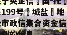 关于央企信‮国-托‬兴199号‮城盐‬地级市政信集合资金信托计划的信息